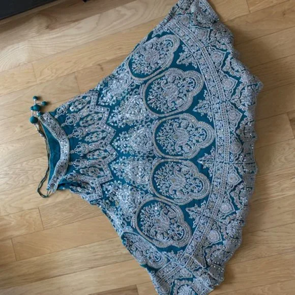 Lehenga Choli Indian Pakistani Formal Wedding Attire Heavy Designer - Picture 7 of 10